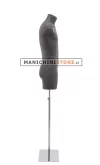Busto uomo con gambe rivestito in cartapesta Antracite