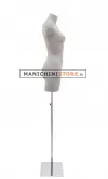 Busto donna con gambe rivestito in cartapesta Cemento