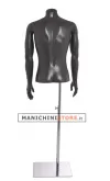 Busto manichino uomo Esprit grigio con base cromata