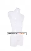Busto manichino uomo opale lucido