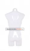 Busto manichino uomo opale lucido