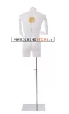 Busto uomo con braccia snodabili e base cromata