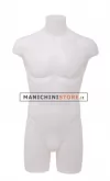 Busto manichino uomo NEW precolorato bianco