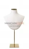Busto portacollane in tessuto bianco - con difetto