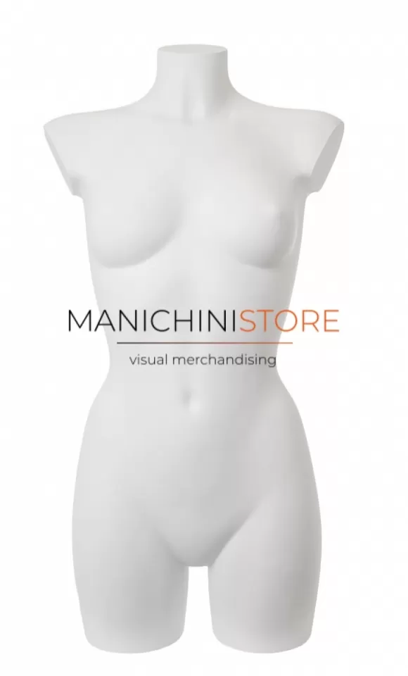 Busto manichino donna bianco