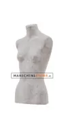 Busto donna da banco rivestito in cartapesta Cemento