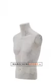 Busto uomo da banco rivestito in cartapesta Cemento