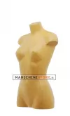 Busto donna da banco rivestito in cartapesta Ocra