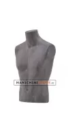 Busto uomo da banco rivestito in cartapesta Antracite