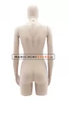 Busto torso donna in plastica con testa a uovo