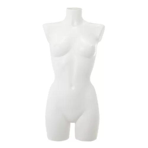 Busto manichino donna precolorato bianco