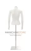 Busto donna bianco con braccia e base