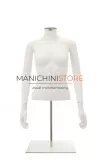 Busto donna bianco con braccia e base da banco