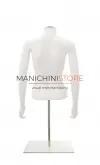 Busto donna bianco con braccia e base da banco