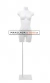 Busto manichino donna bianco NEW con base bianca