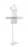 Busto manichino donna bianco NEW con base bianca