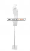 Busto manichino donna bianco NEW con base bianca