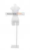 Busto manichino donna bianco NEW con base bianca