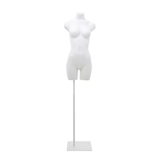 Busto manichino donna bianco NEW con base bianca