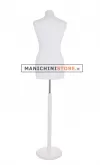 Busto donna bianco con base tonda