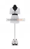 Busto componibile donna nero con base in metallo