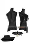 Busto componibile donna nero con base in metallo