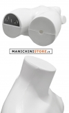 Busto manichino donna precolorato bianco