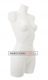 Busto manichino donna precolorato bianco con difetto