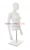 Busto donna bianco con testa, braccia e base da banco