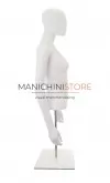 Busto donna bianco con testa, braccia e base da banco