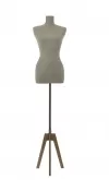 Busto donna in carta stratificata con base Cross
