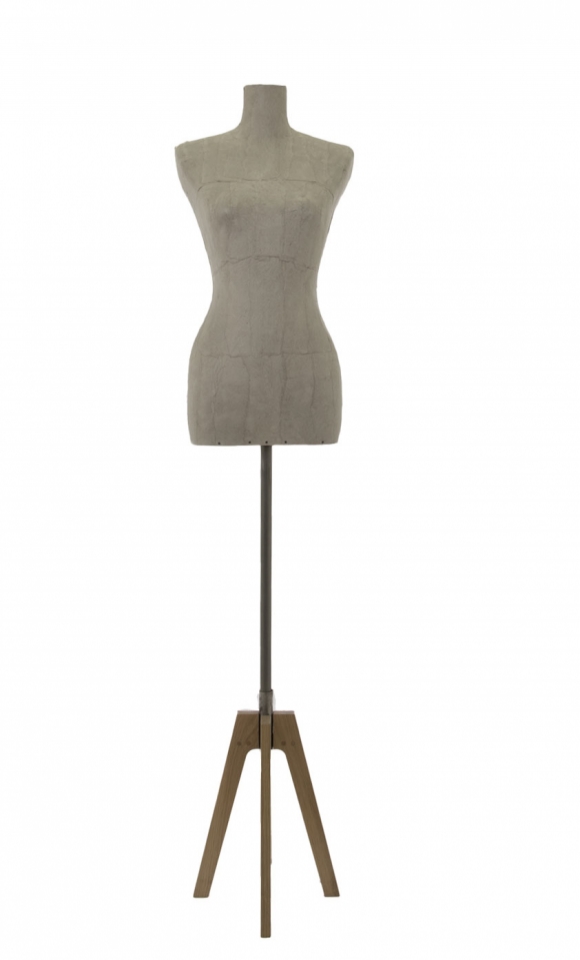 Busto donna in carta stratificata con base Cross