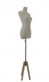 Busto donna in carta stratificata con base Cross