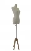Busto donna in carta stratificata con base Cross
