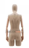 Busto donna braccia legno rivestito in cartapesta cartone