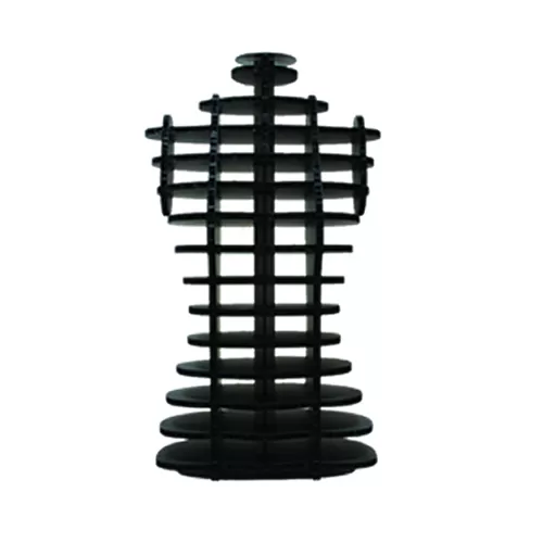 Busto donna in cartone a incastri - Nero