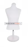 Busto donna da banco in tessuto Bianco