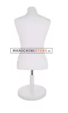 Busto donna da banco in tessuto Bianco