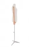 Busto donna sartoriale professionale in lino con braccia legno e base treppiede TG. 40 Small 