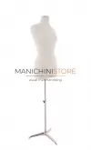 Busto donna sartoriale professionale in lino con base rettangolare TG. 40-42 small