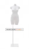 Busto manichino donna taglia comoda con base - bianco