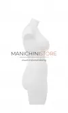 Busto manichino donna taglia comoda bianco