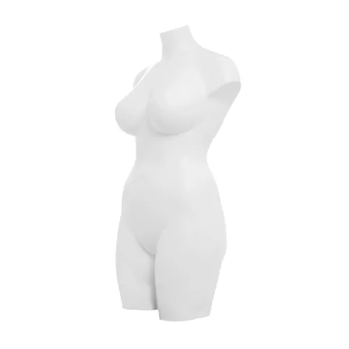 Busto manichino donna taglia comoda bianco
