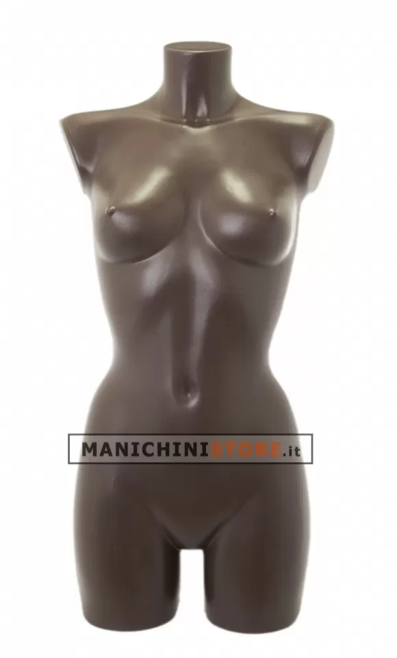 Busto manichino donna precolorato cuoio