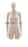 Busto torso donna in plastica con testa a uovo