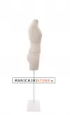 Busto donna in lino con mezza gamba