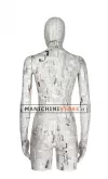 Busto donna con testa rivestito in cartapesta Giornale