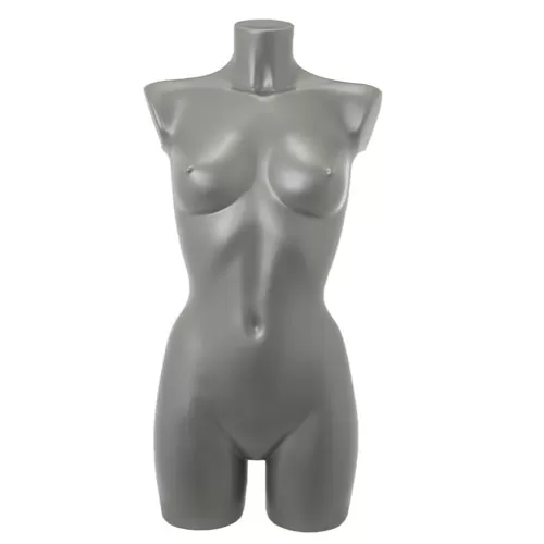 Busto manichino donna precolorato grigio