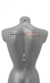 Busto manichino donna precolorato grigio
