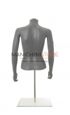 Busto donna grigio con braccia e base da banco